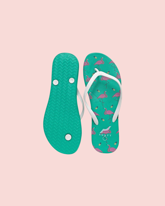 Norty Womens EVA Flip Flop Sandal Flamingos Prepack 22017B