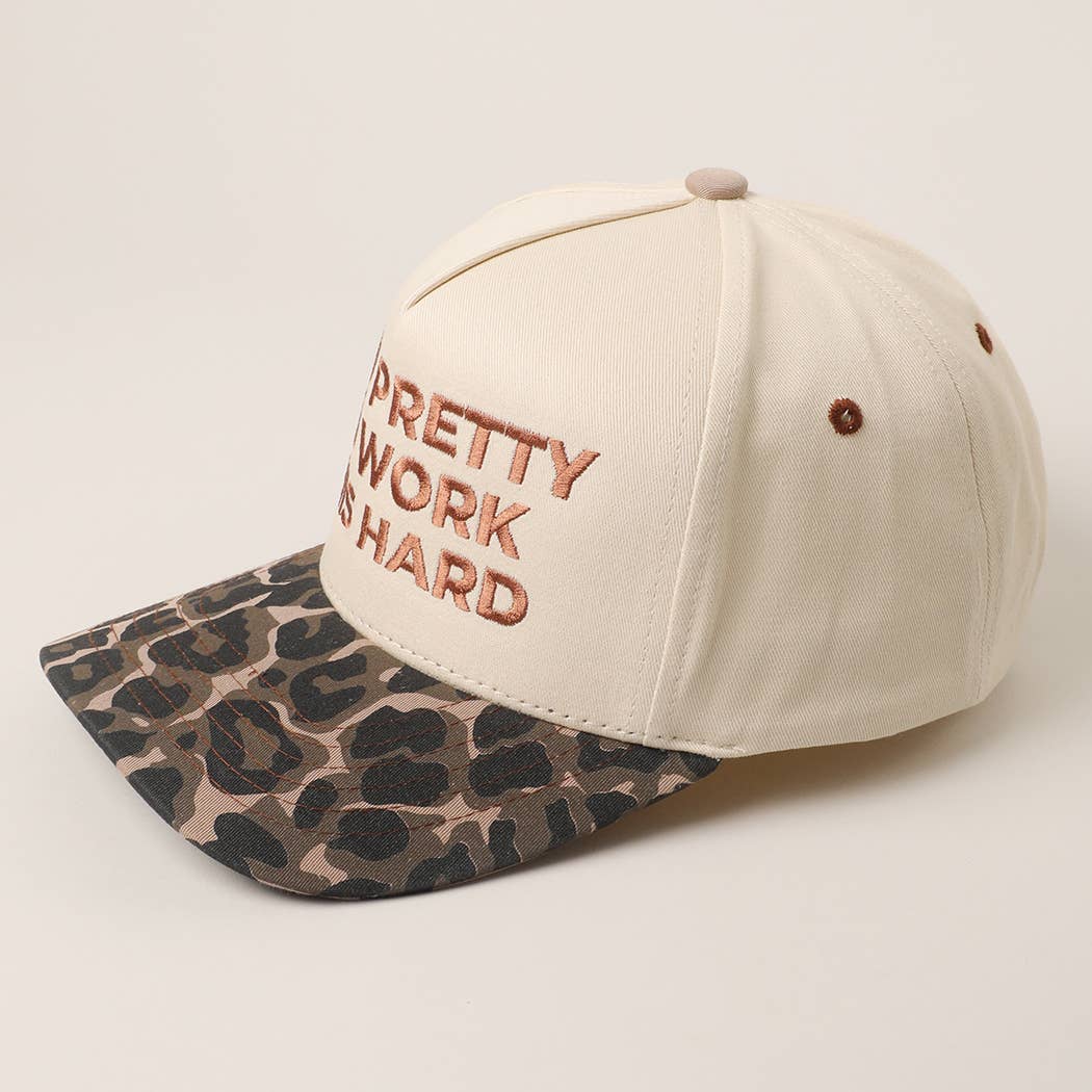 TOO PRETTY TO WORK Embroidery Trucker Hat