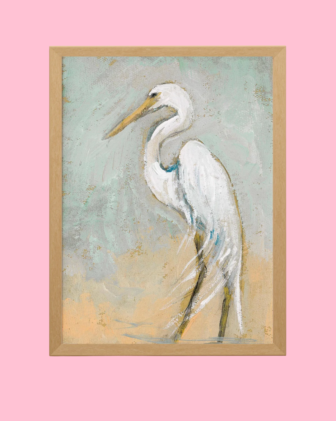 Ellabell Egret Art Print