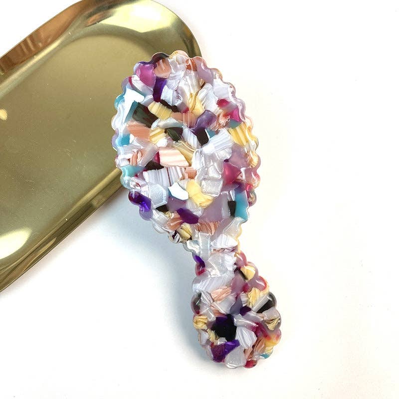 Stylish Colorful Oval Acetate Air Cushion Combs