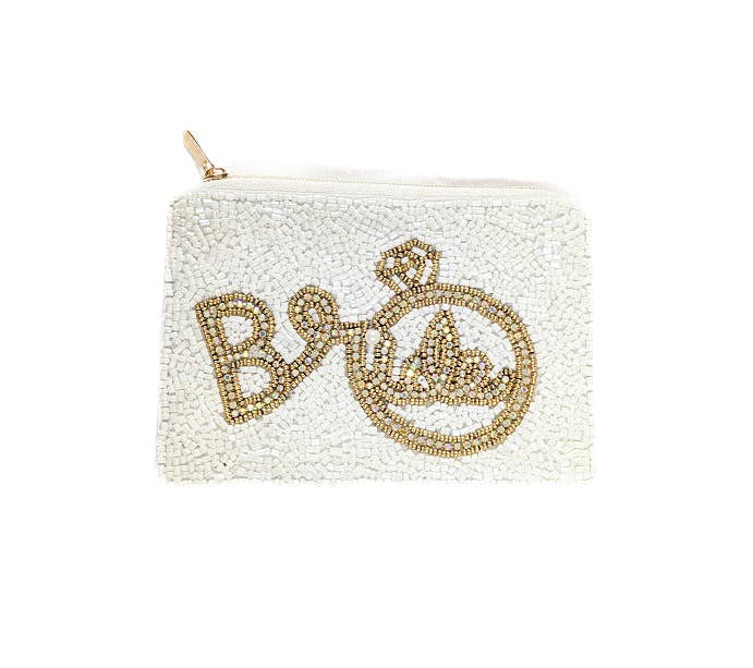 BRIDE Beaded Coin Purse