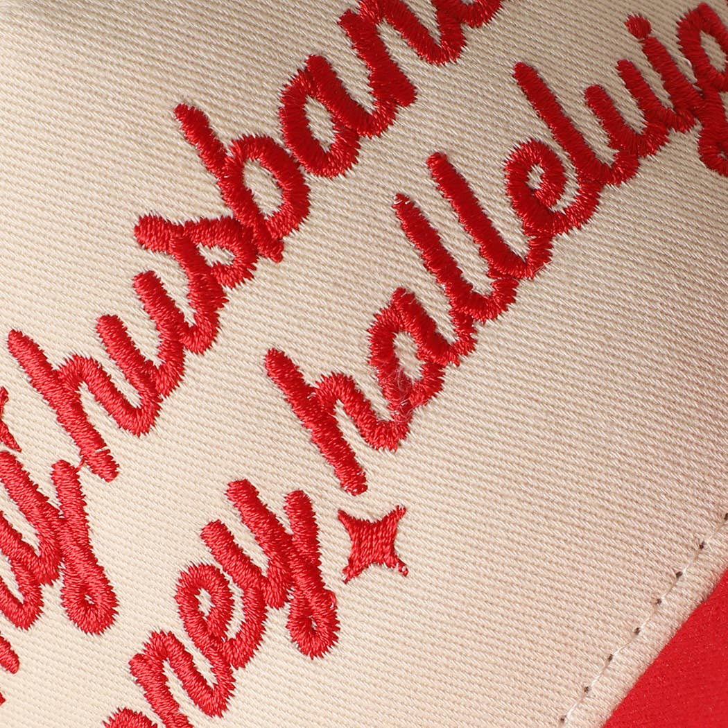 My Husband's Money Hallelujah Two-Tone Trucker Hat