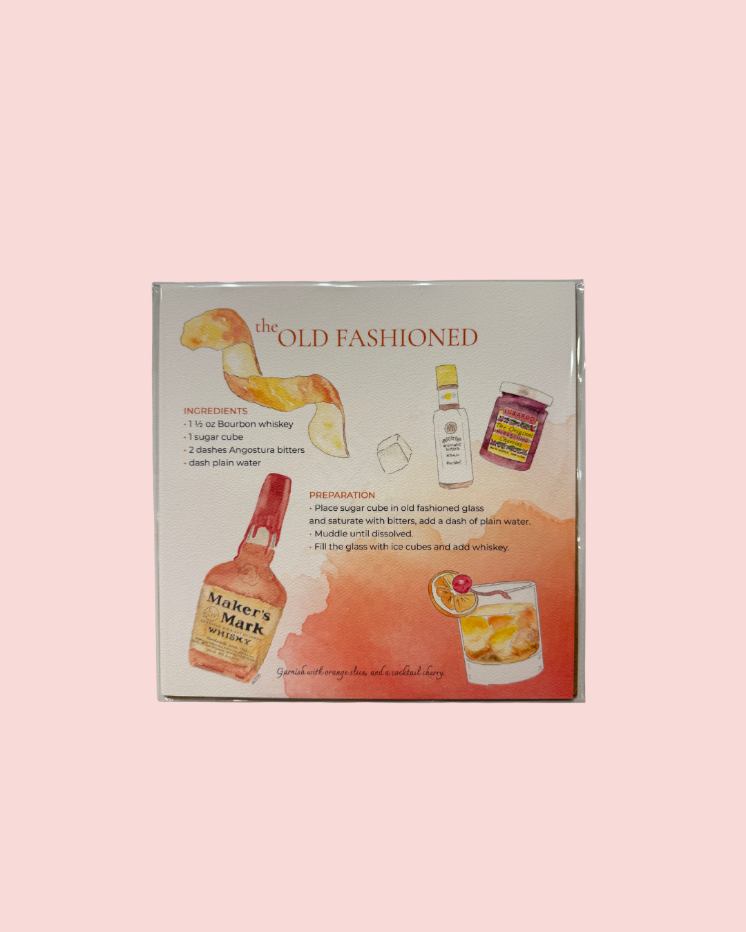 Recipe Art Print - 8x8