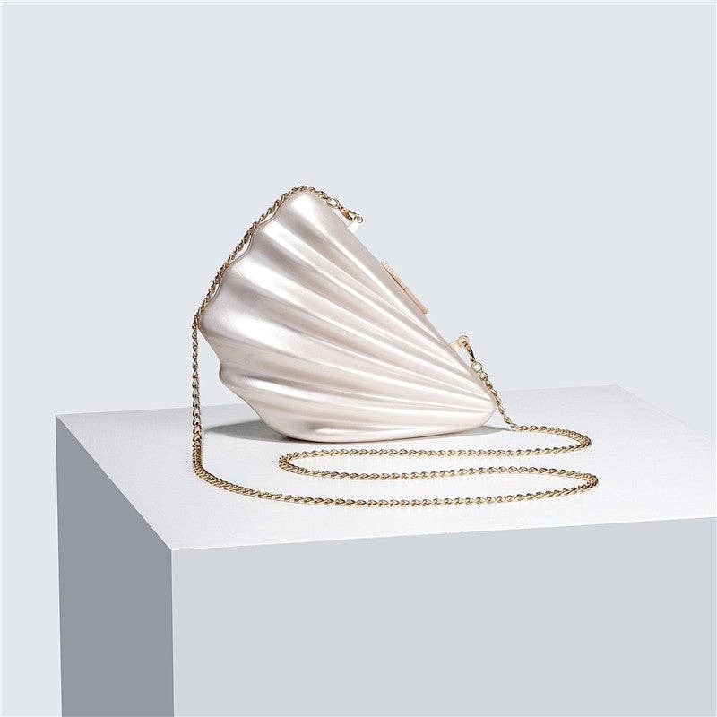 Acrylic Shell Evening Clutch Bag