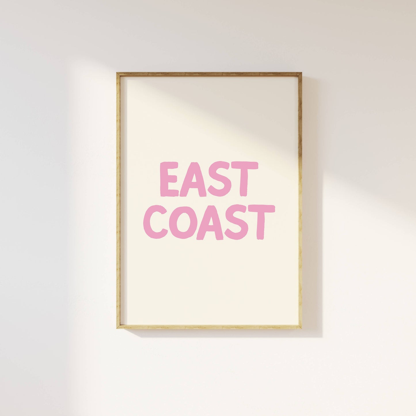 Pink East Coast Print