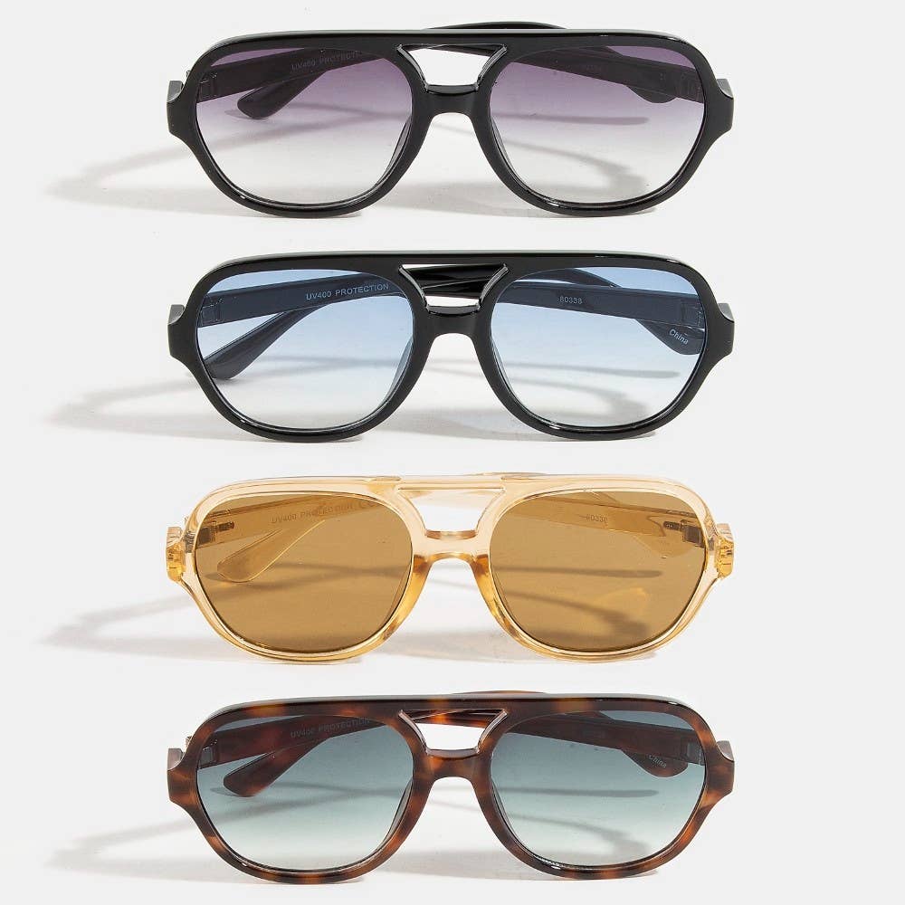 Thin Acetate Bridge Sunglasses Set