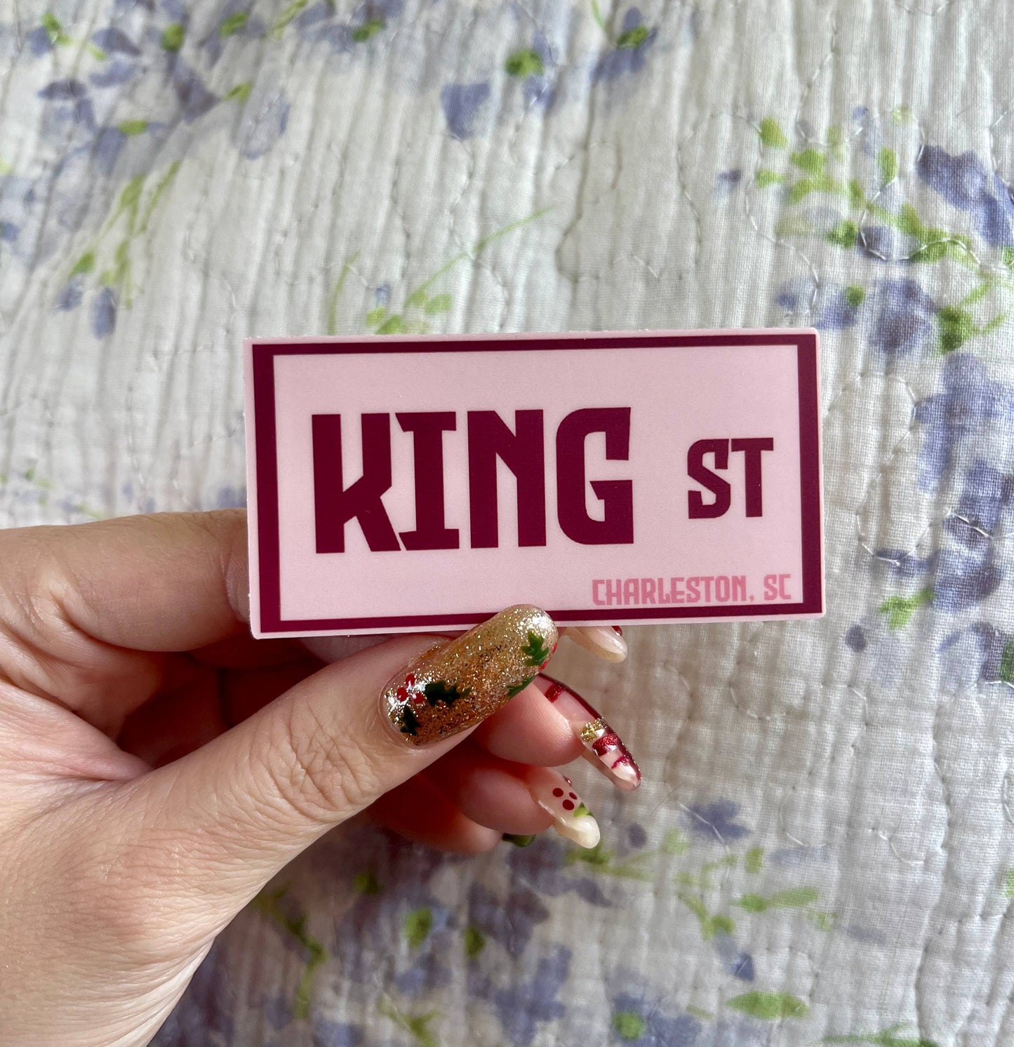 King Street Sign Charleston South Carolina Vinyl Sticker