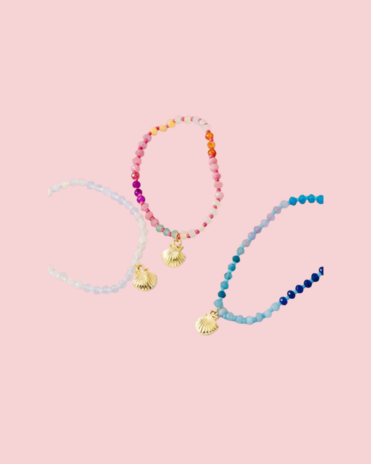 Seashell Charm Beaded Bracelet