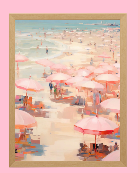 Pastel Umbrella Art Print