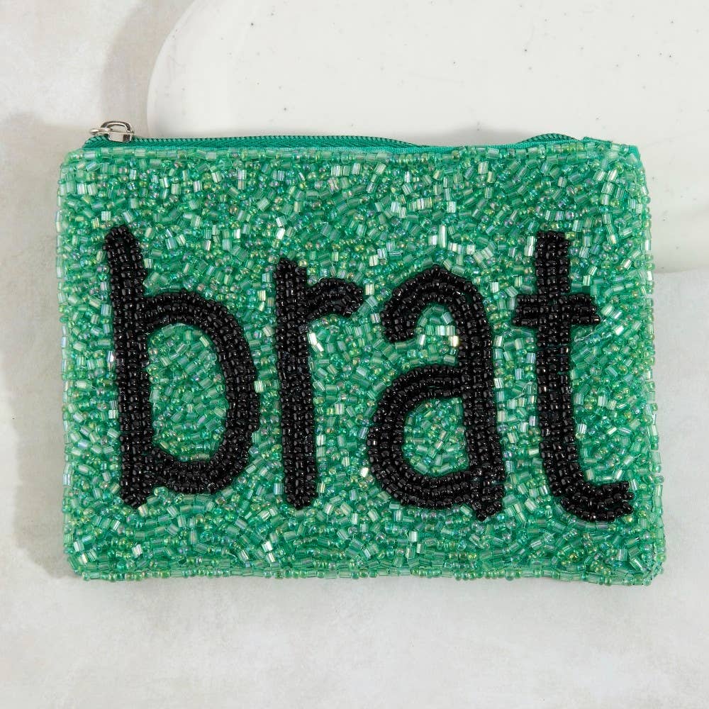 Brat Seed Beaded Coin Purse