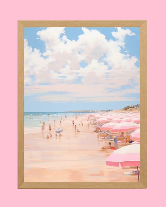 Pastel Beach Art Print