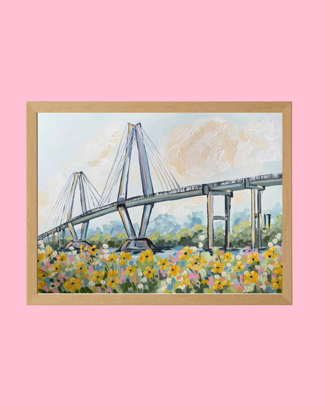 Blooms and Bridges : Charleston Inspired Print