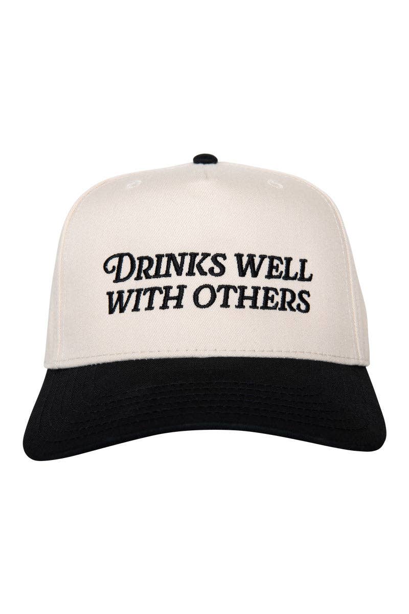 Drinks Well With Others Vintage Trucker Hat