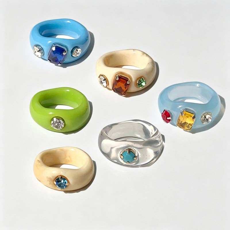 Chunky Gem Ring