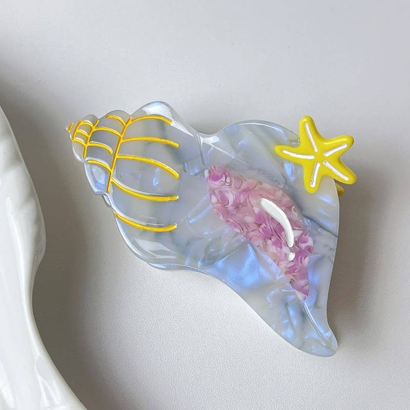 Jumbo Ocean Conch Hair Clip