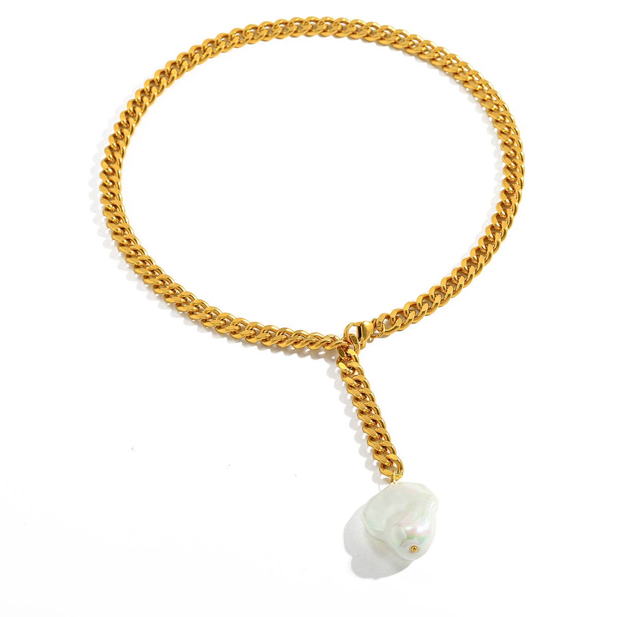 The Colette Pearl Drop Necklace | 18k Gold Plated Waterproof