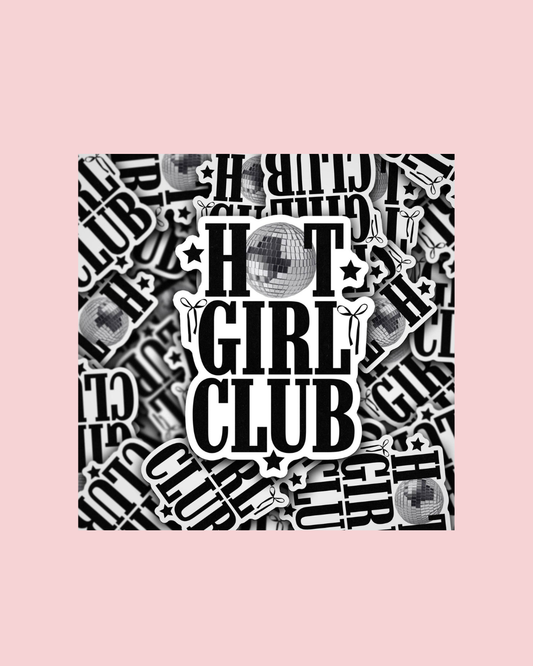 Vinyl Decal Hot Girl Club