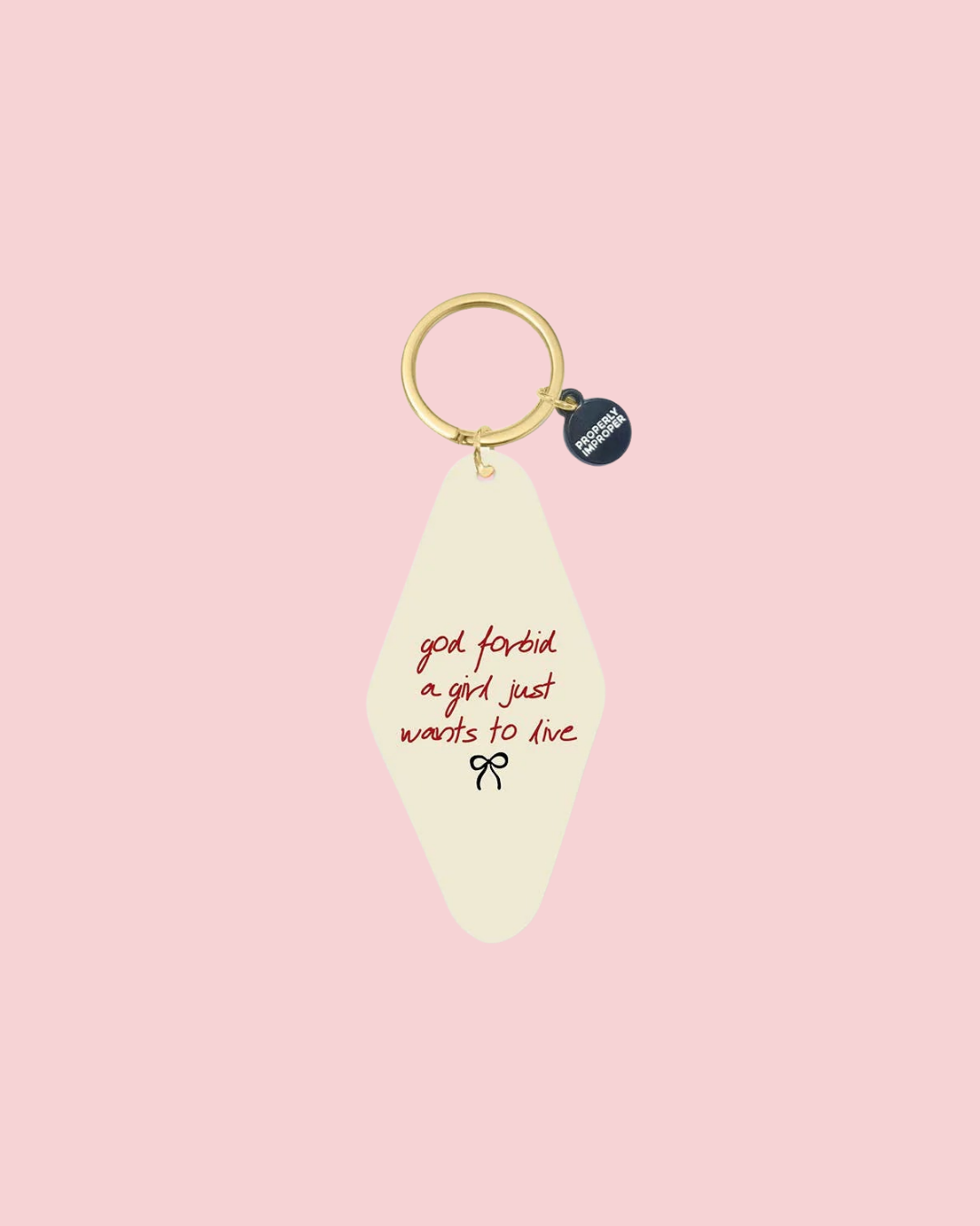 Printed Keychain God Forbid Off White