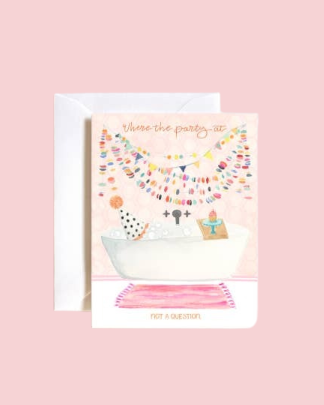 Introvert Bubble Bath Birthday Card