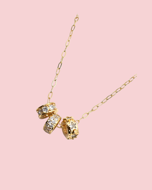 18K STAINLESS STEEL TARNISH FREE BARREL NECKLACE | 40NK9639