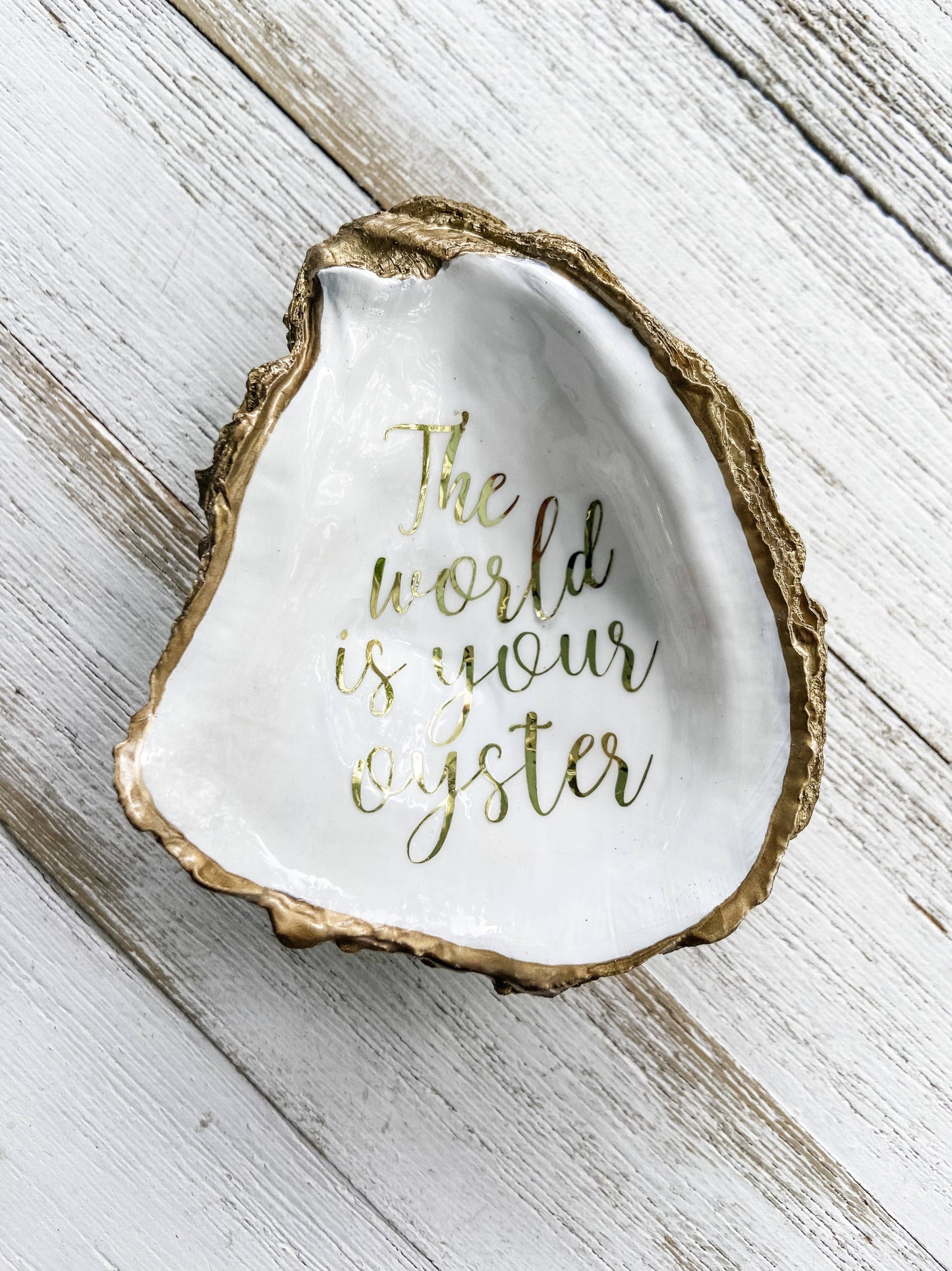 The World is Your Oyster Ring Dish