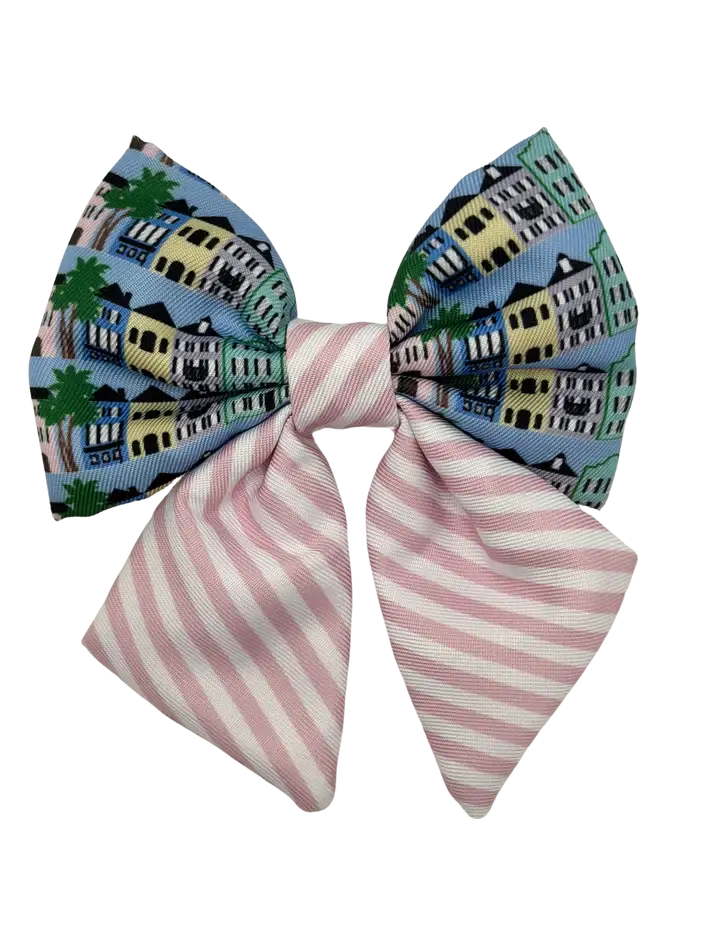 Rainbow Row Bow Tie - Pink