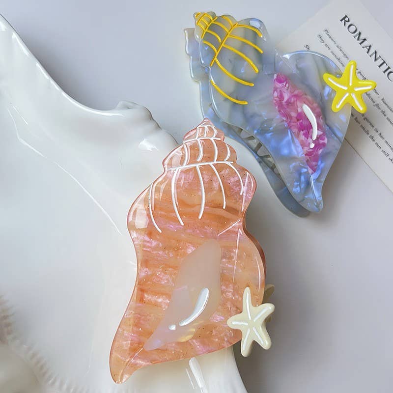 Jumbo Ocean Conch Hair Clip