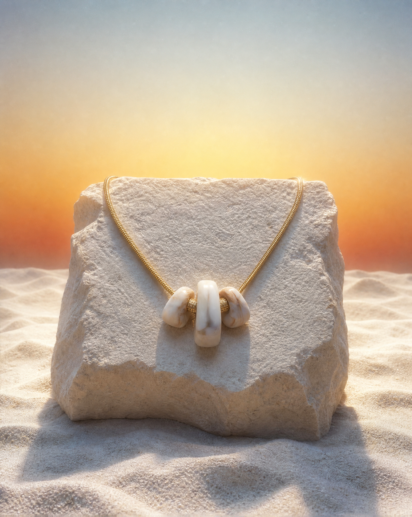Sculptural Statement Necklace | Coastal Bridal Jewelry