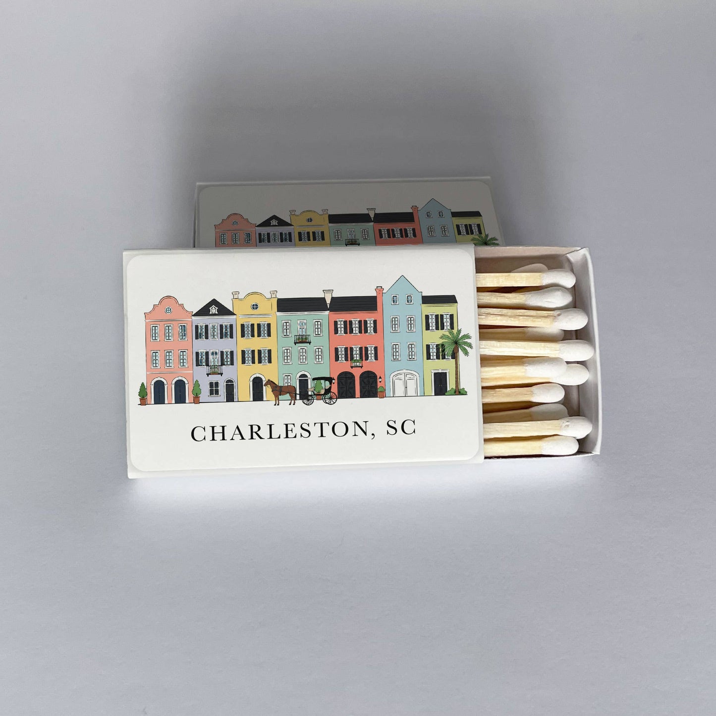 Charleston Rainbow Row Matchbook