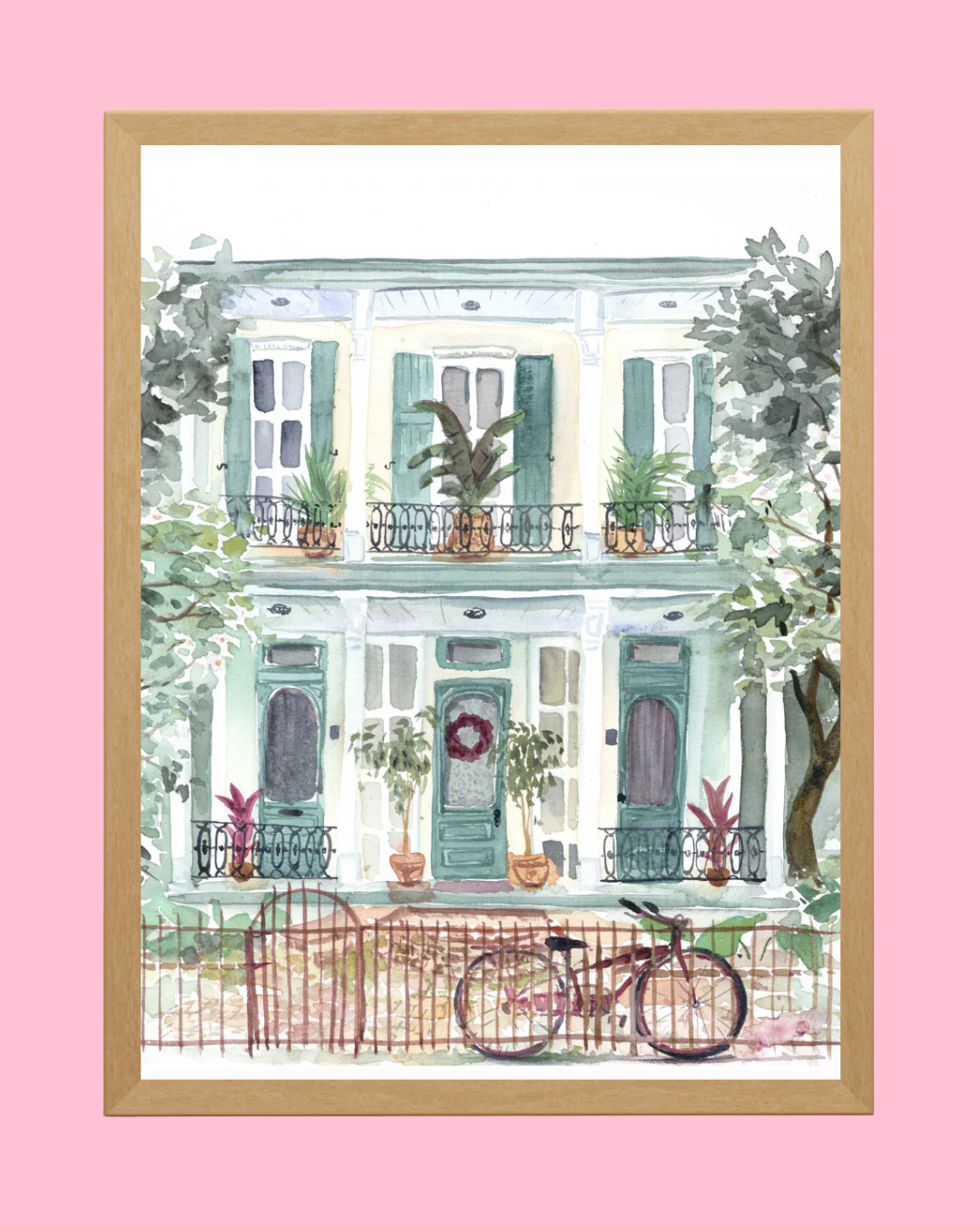 Teal Tropics Watercolor Fine Art Print