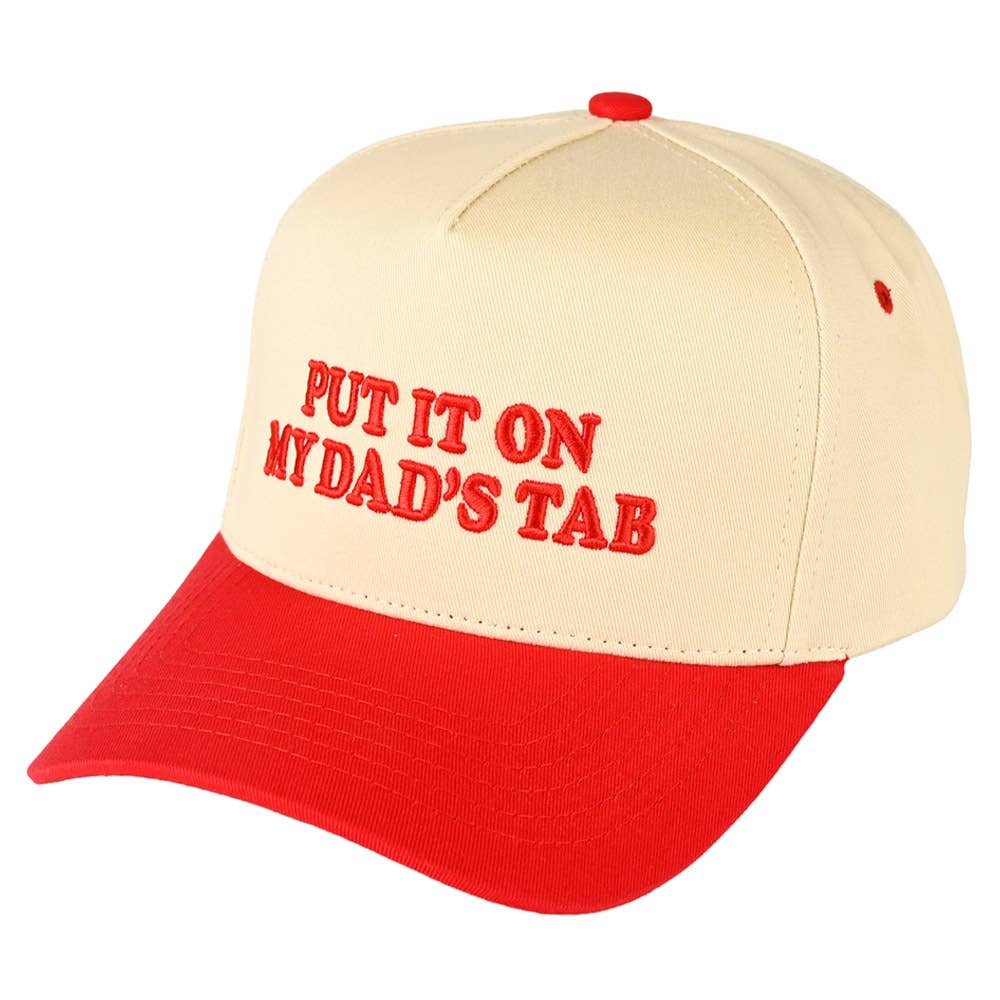 Put It On My Dad's Tab Trucker Hat