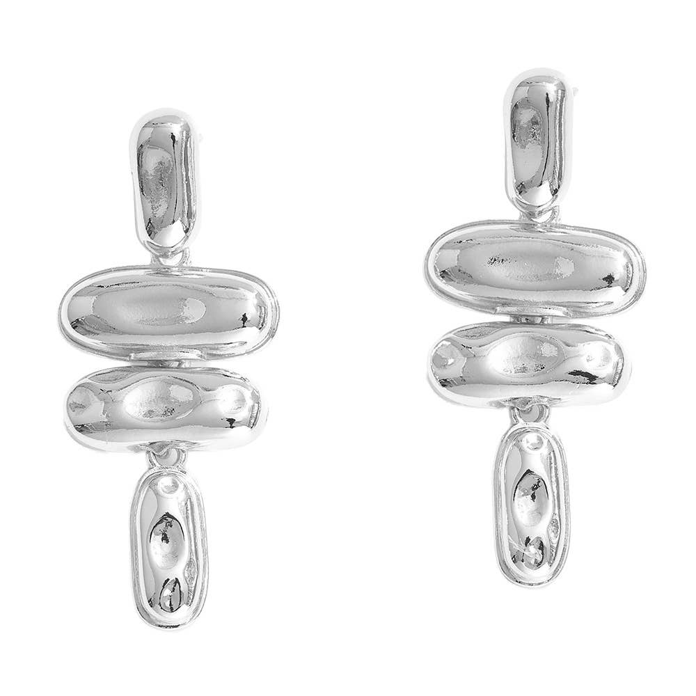 14K Gold Dipped Geometric Drop Earrings