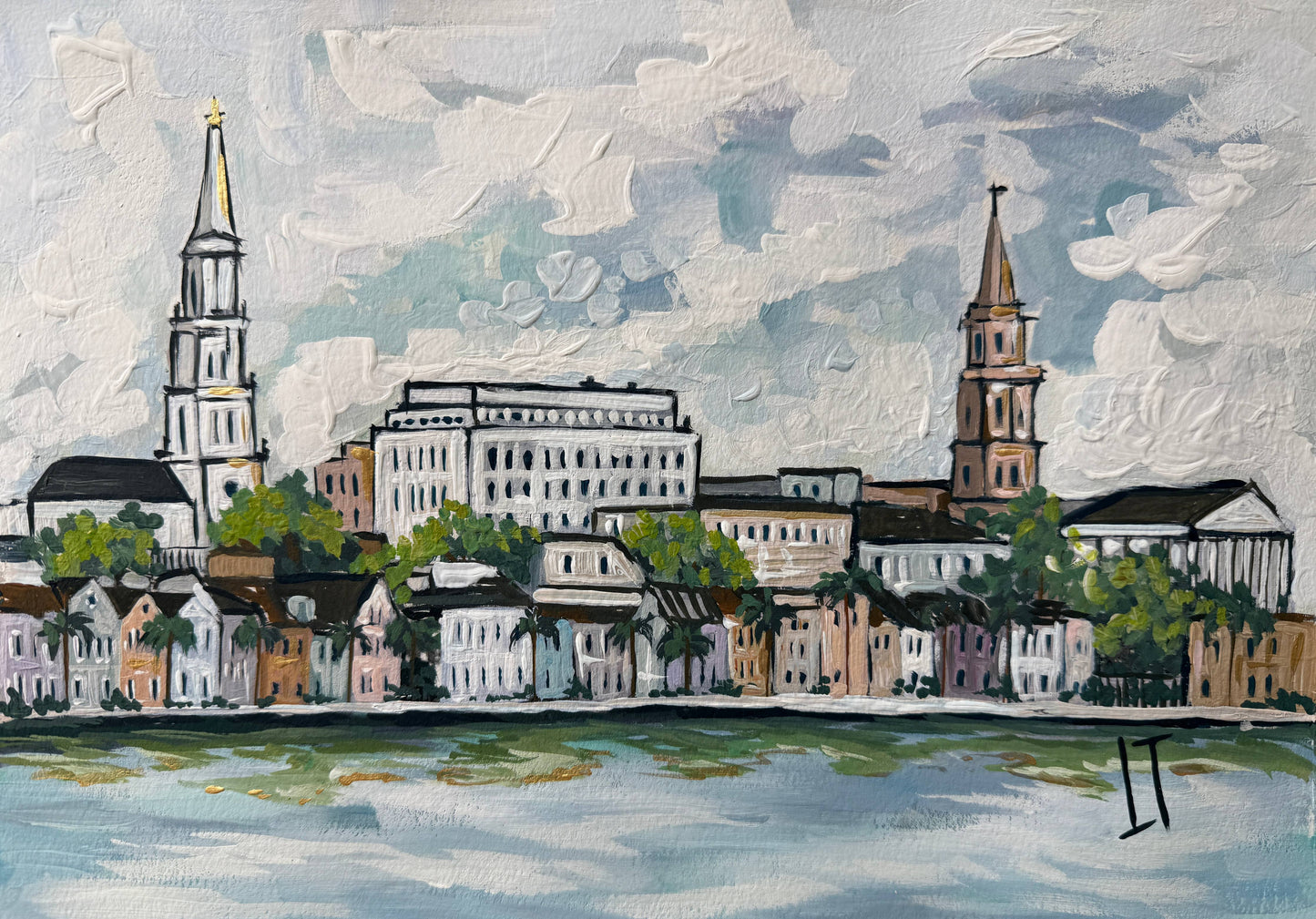 Charleston Inspired Print: City from the Harbor 