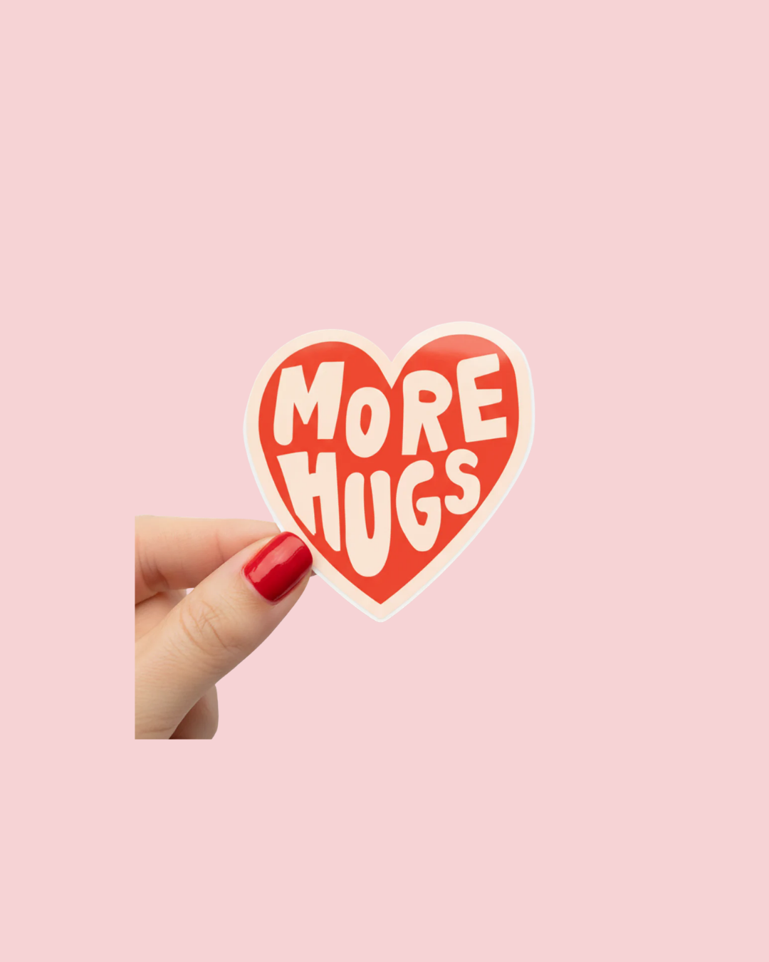 More Hugs Heart Sticker | Cute Love Sticker