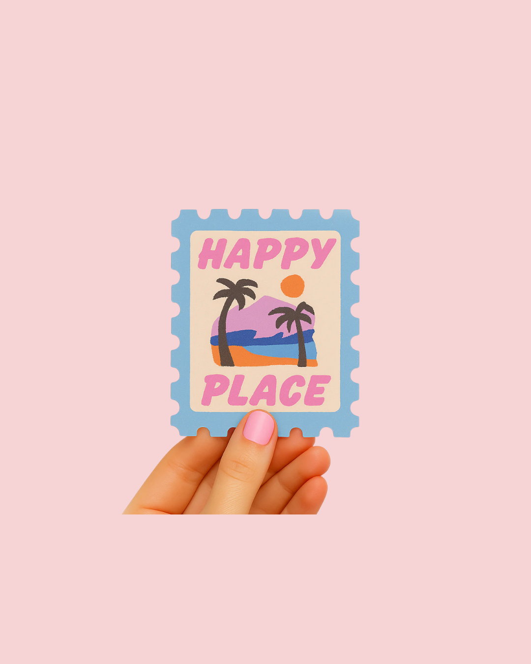 Happy Place | Summer Sticker | Beach sticker | Vacation vibe