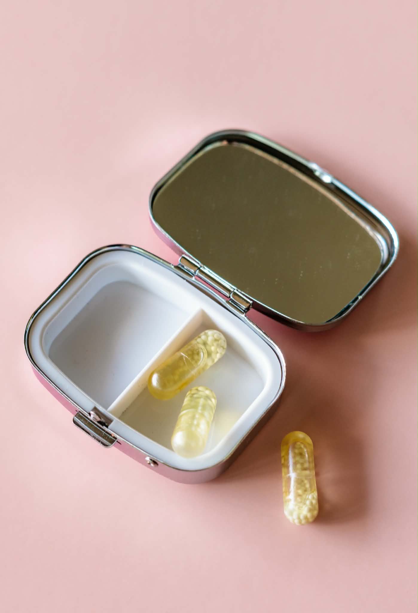 Funny Pill Box Compact Mirror Mental Health Gift Organizer