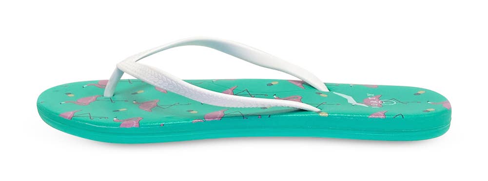 Norty Womens EVA Flip Flop Sandal Flamingos Prepack 22017B