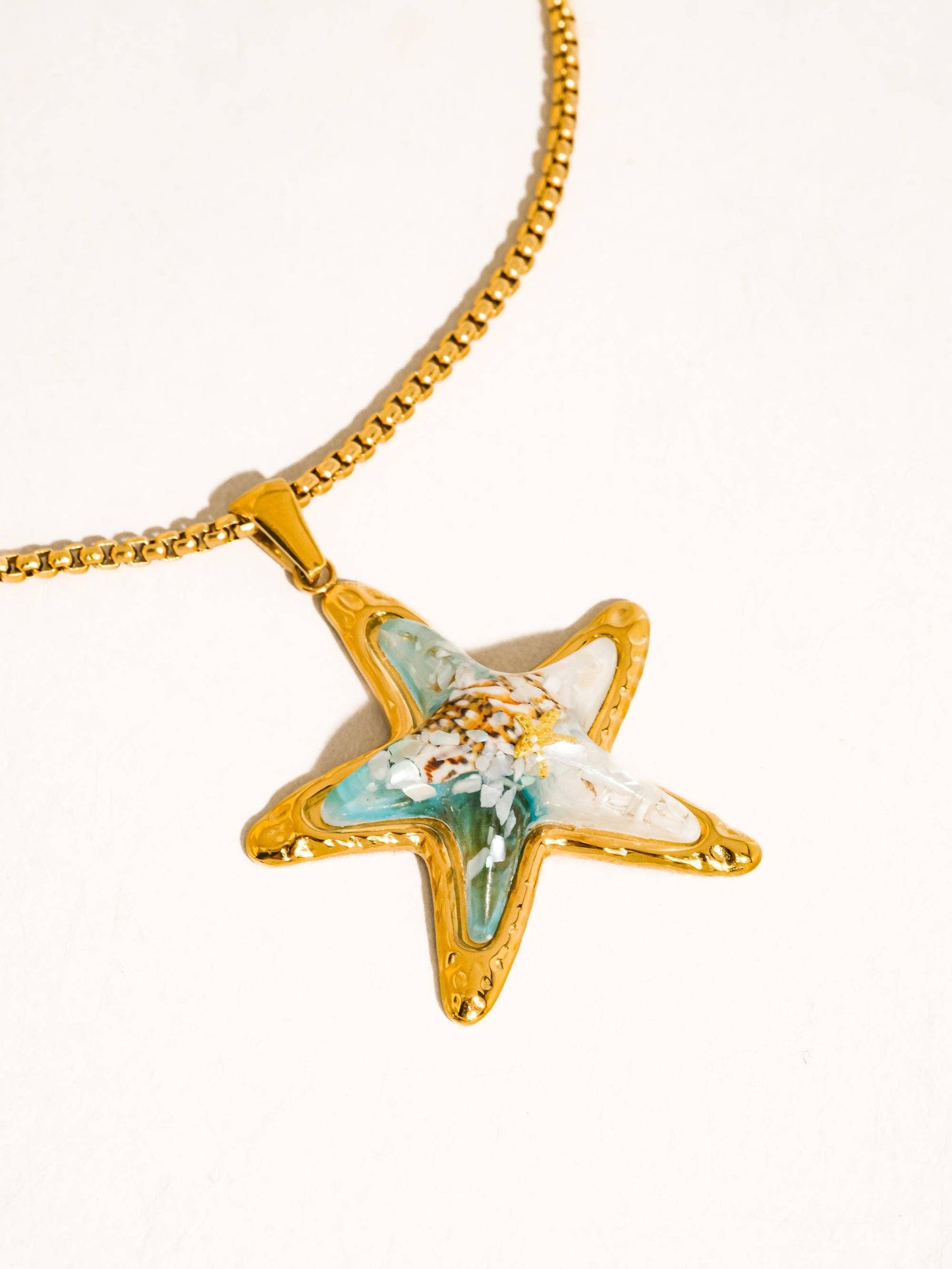 Vito 18K Gold Non-Tarnish Ocean Starfish Necklace