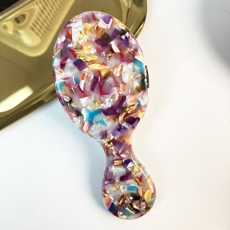 Stylish Colorful Oval Acetate Air Cushion Combs