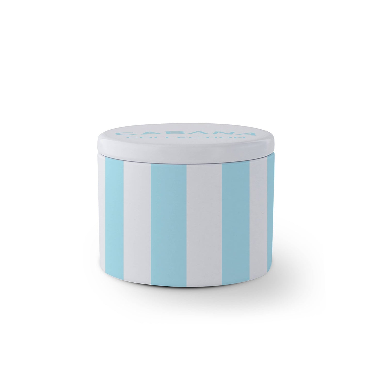 Travel Candle - Cabana Blue & White Stripe