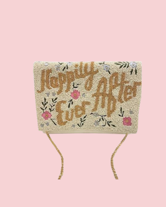 HAPPILY EVER AFTER BEADED CLUTCH