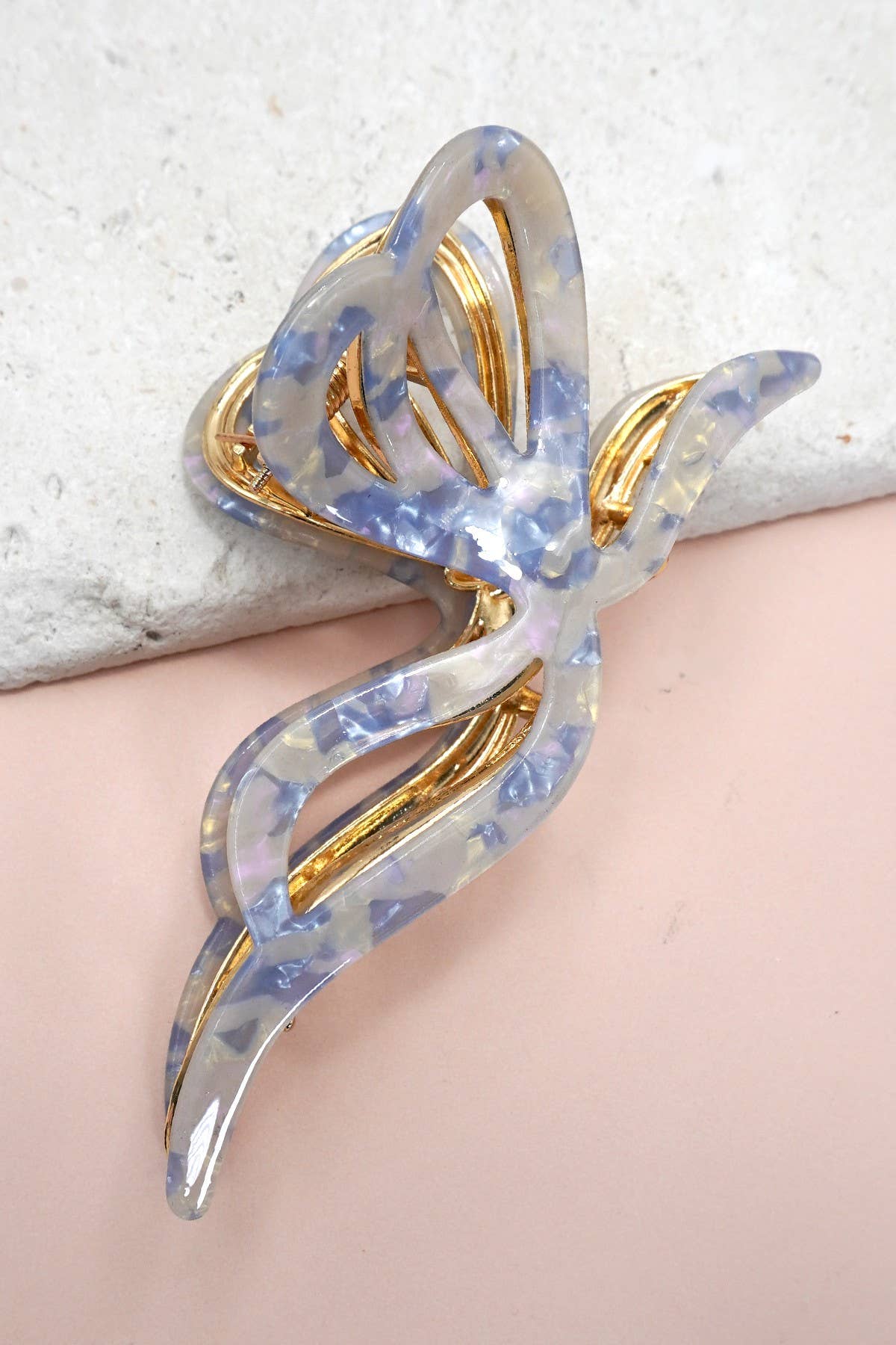 Tolie Pattern Bow Claw Clip