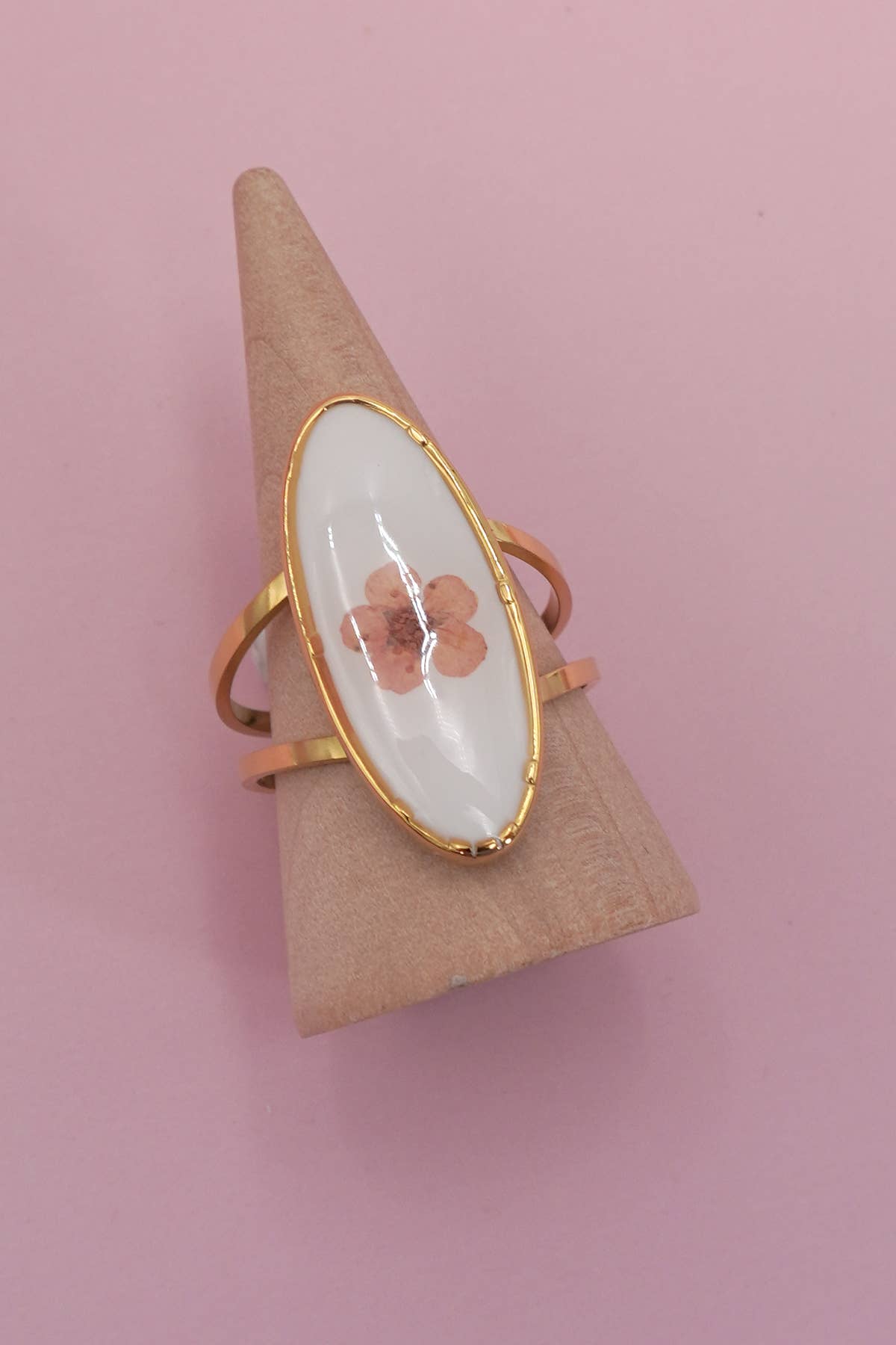 Stainless Steel Tarnish Free Floral Ring