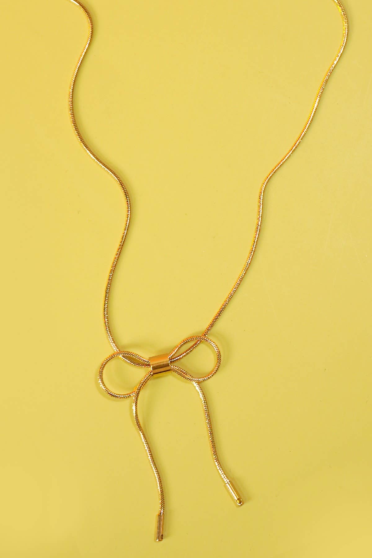 Stainless Steel Tarnish Free Bow Necklace