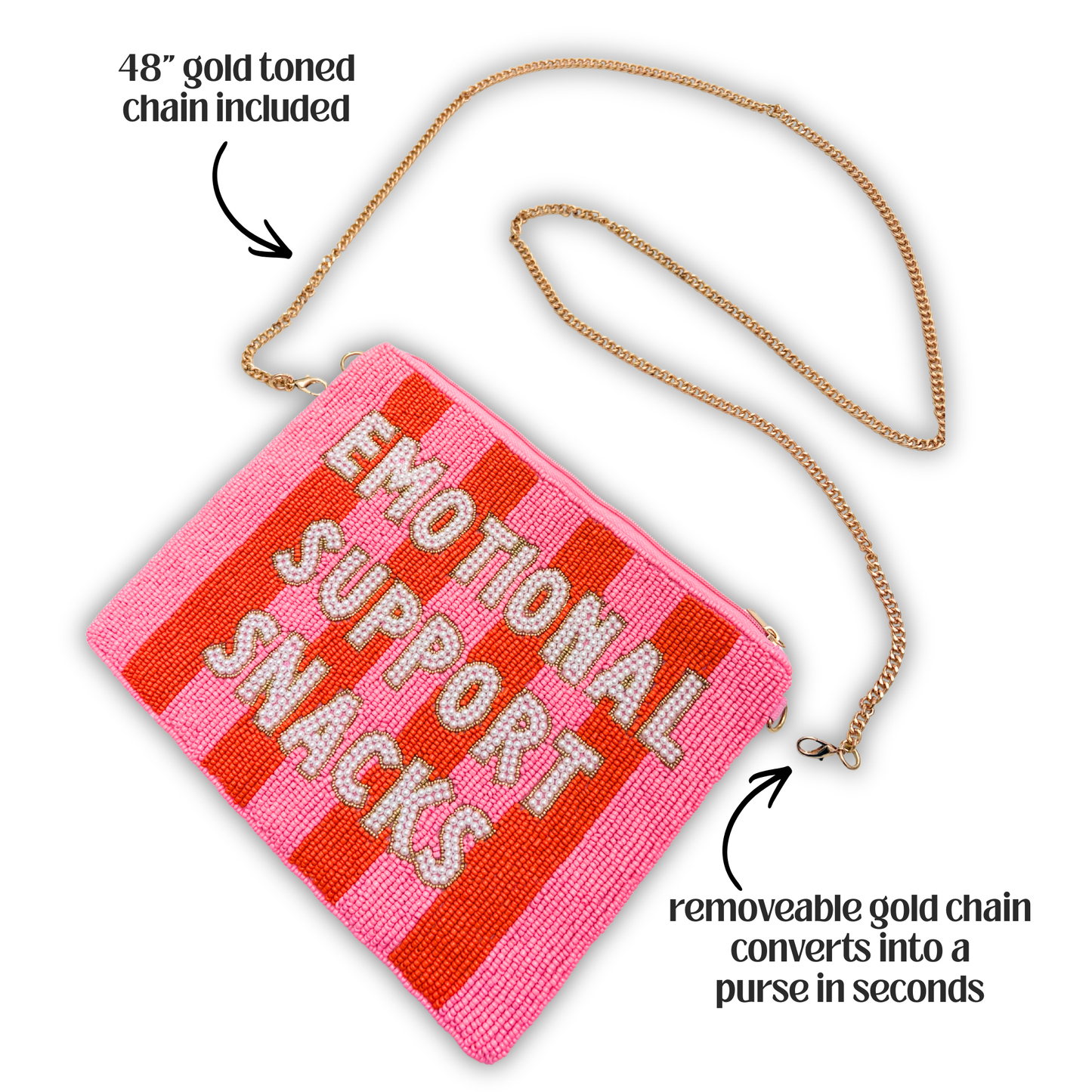 SUPER LARGE Hand-Beaded Convertible Bags