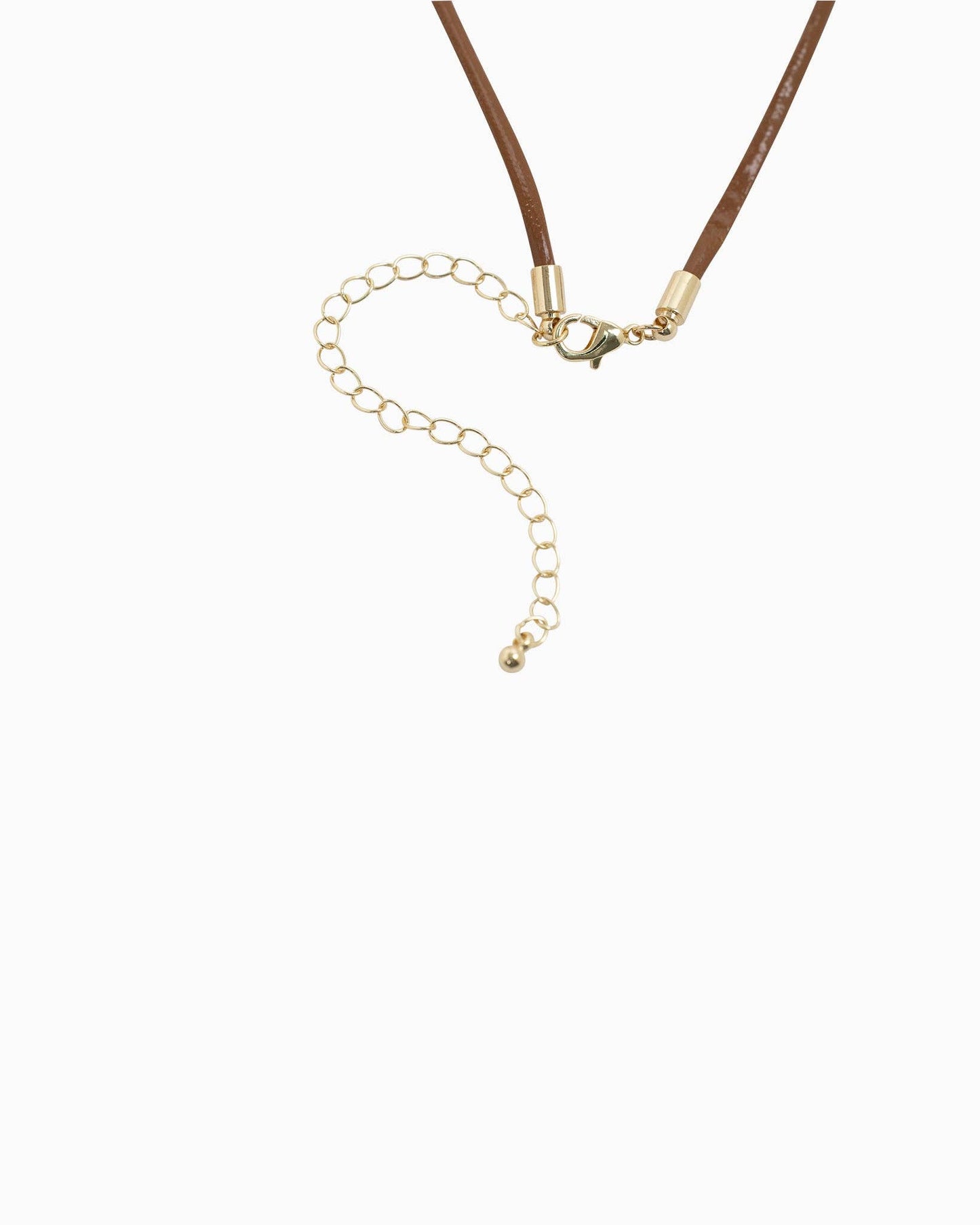 Beach Mode Golden Tides Charm Cord Necklace
