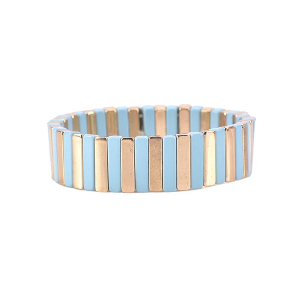 SALE - Enamel Tile Bracelet - Rectangle