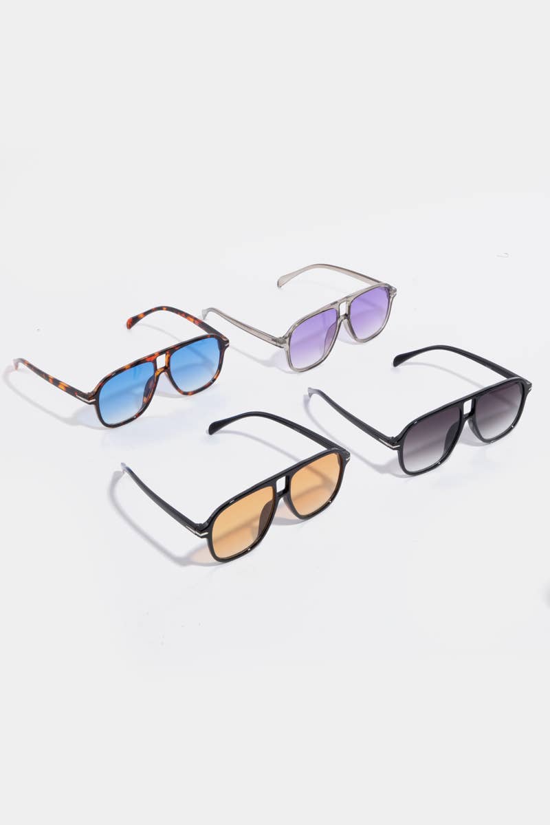 Oversized Resin Sunglasses Set