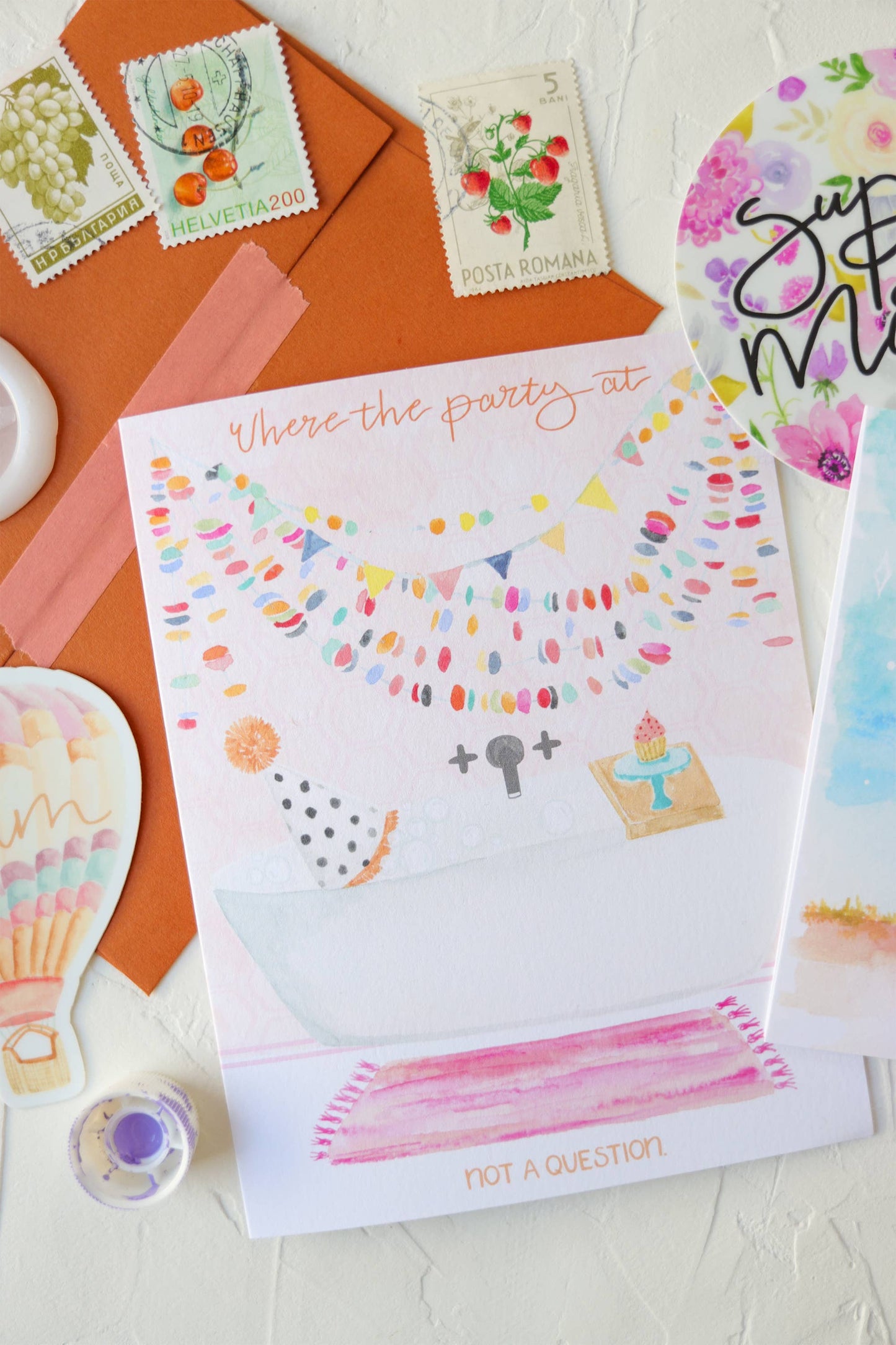 Introvert Bubble Bath Birthday Card