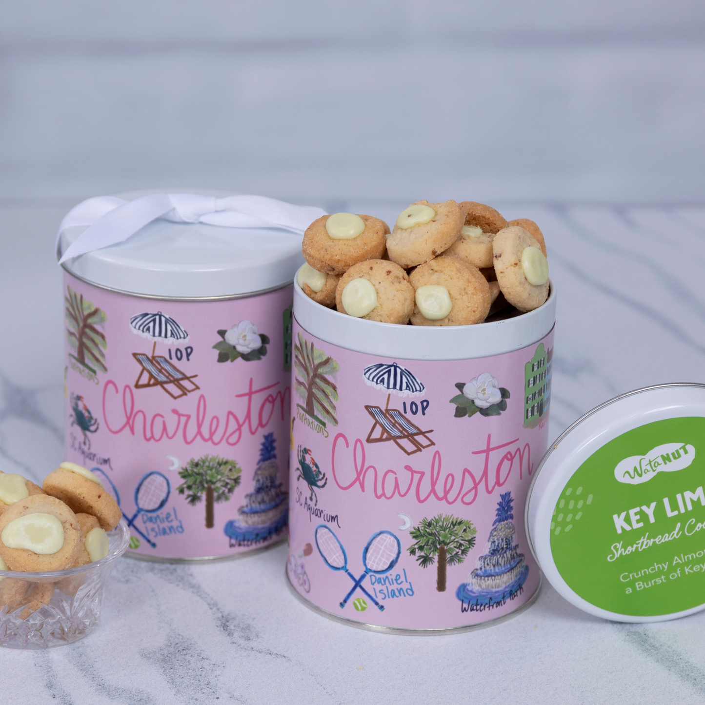 Charleston Gift Tin | Gourmet Shortbread Cookies or Nuts